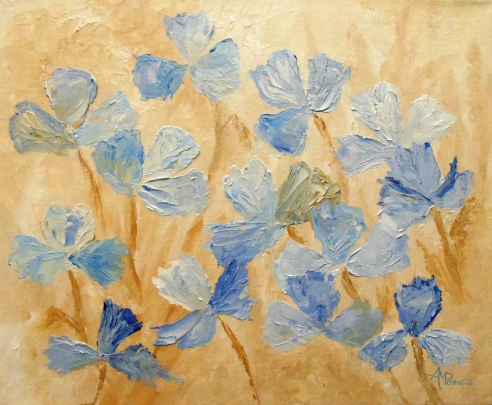 Pomata, M. Angeles: Fiorisci in blu