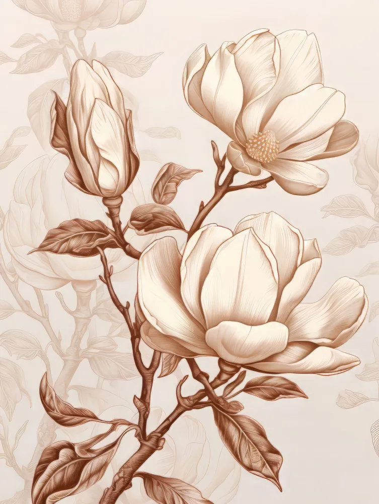 Paksoylu, Bilge: Beige Flowers 1