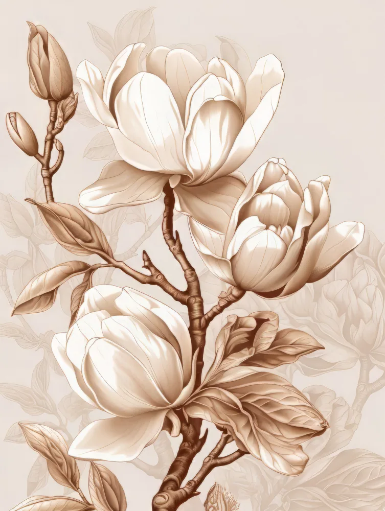 Paksoylu, Bilge: Beige Flowers 2