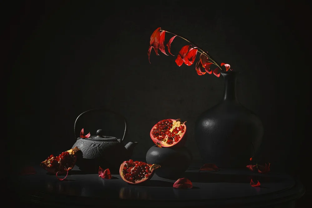 Jacobs, Lydia: Pomegranate & Red Leaf