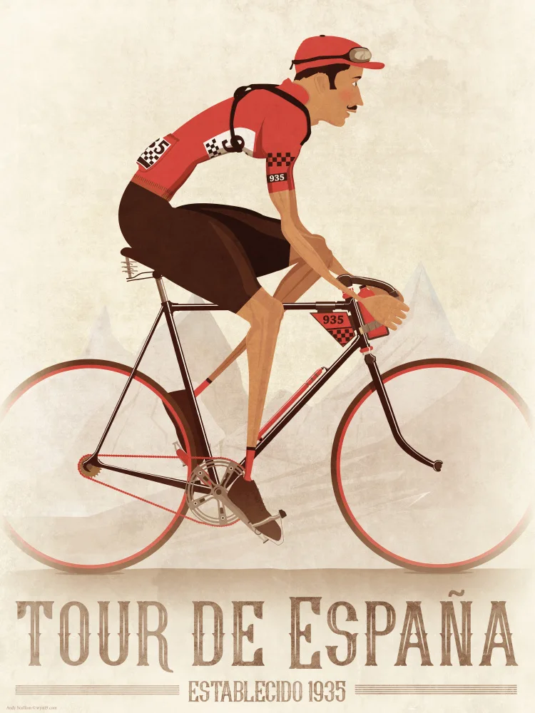 9, Wyatt: Vintage La Vuelta Cyklista Na Kole