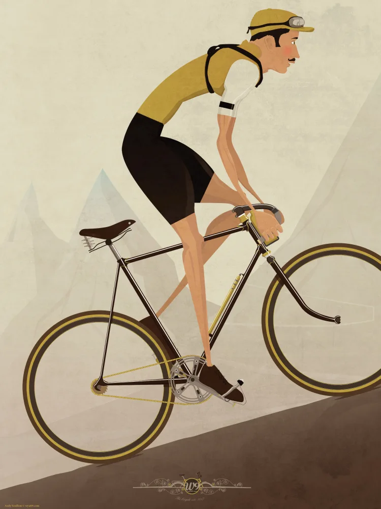 9, Wyatt: Vintage Do Kopce Cyklista Na Kole