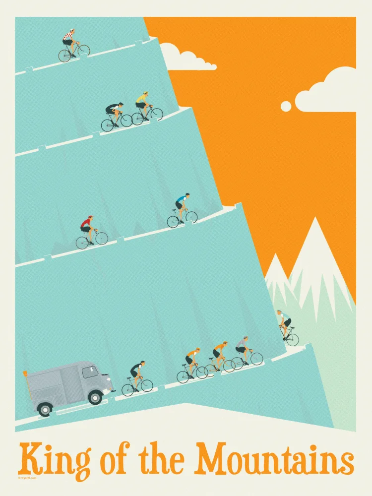 9, Wyatt: Etapa King of the Mountains Tour de France
