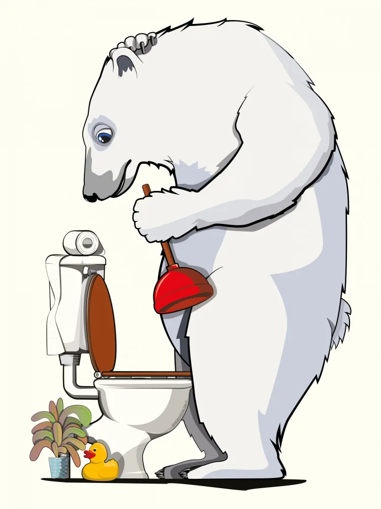 Washroom, The In: Inodoro para desbloquear el oso polar