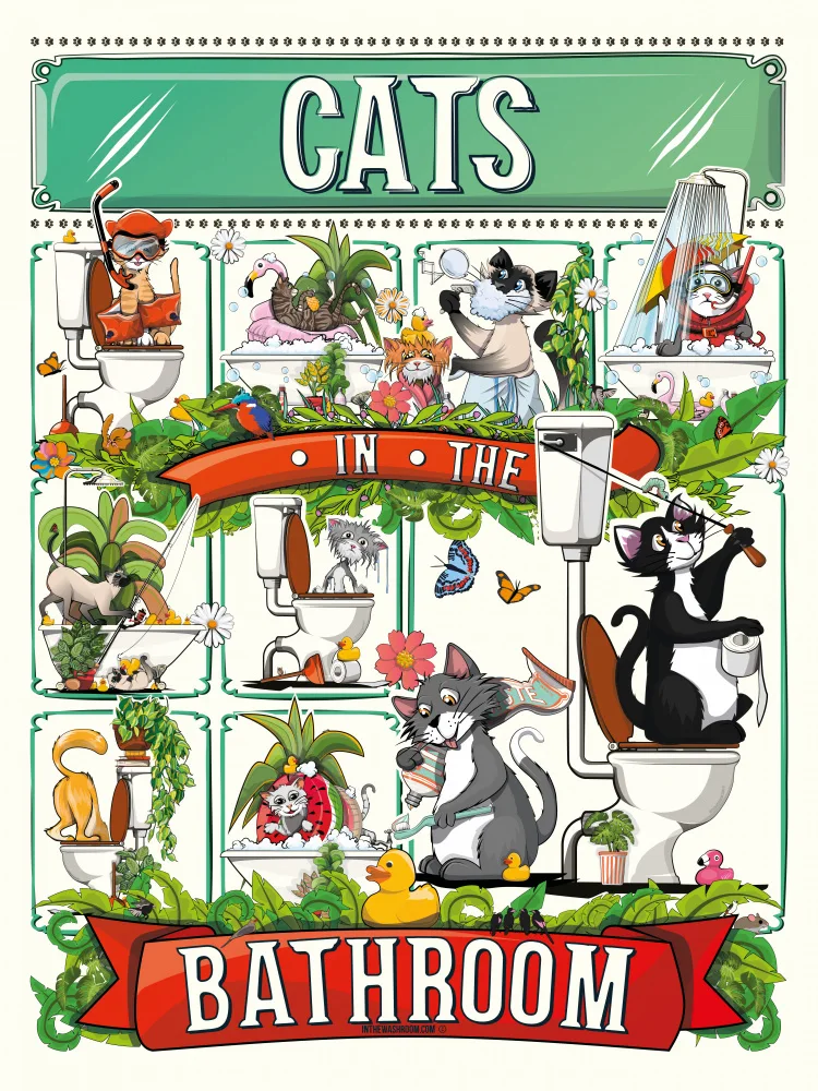 Washroom, The In: Gatos en el baño