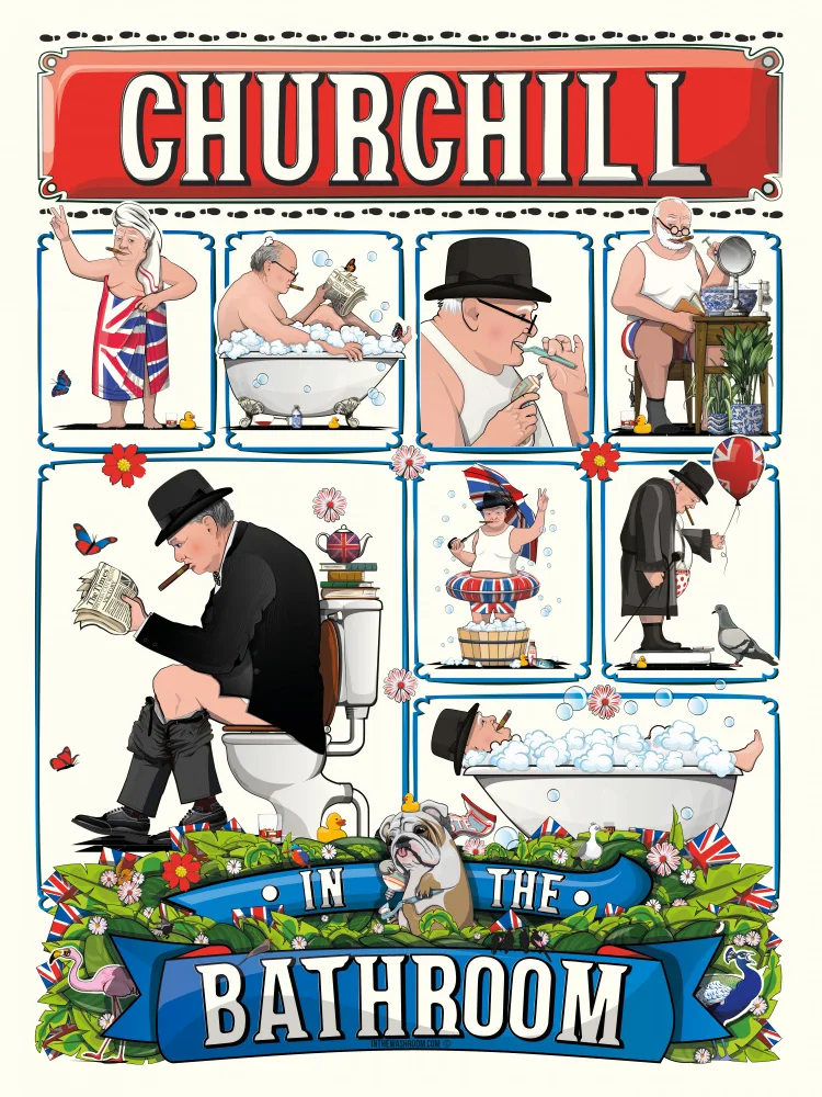 Washroom, The In: Churchill en el baño