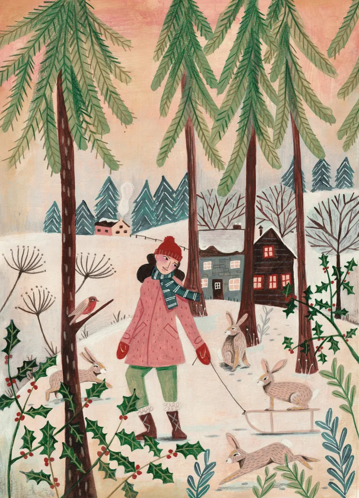 Müller, Bonne Caroline: Walking in the snow