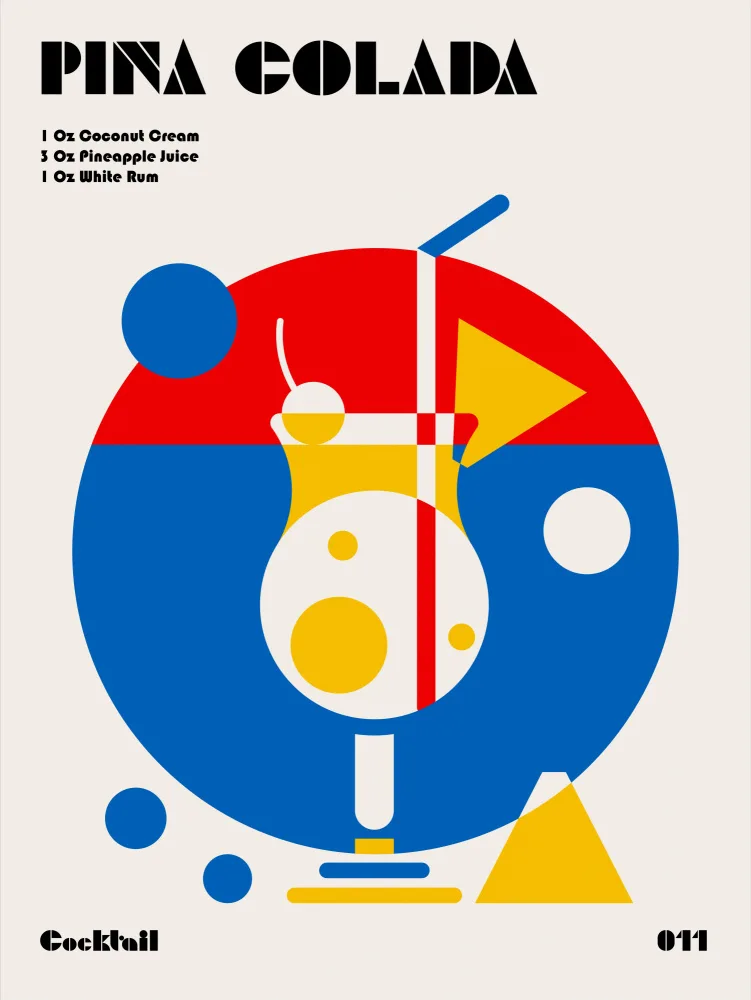 Retrodrome: Cóctel de piña colada Bauhaus