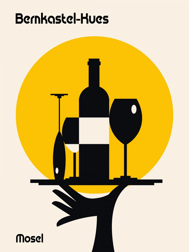 Retrodrome: Mosel Wine Minimalist Print