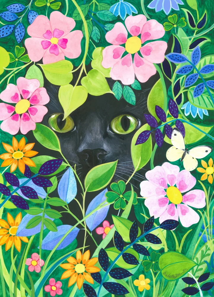 Brent, Isabelle: Art de chat caché dans le jardin secret