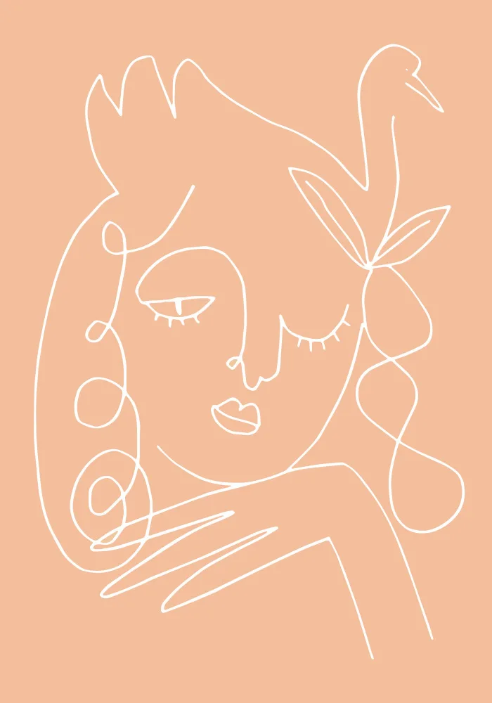 Studio, Pictufy: Swan Woman Peach