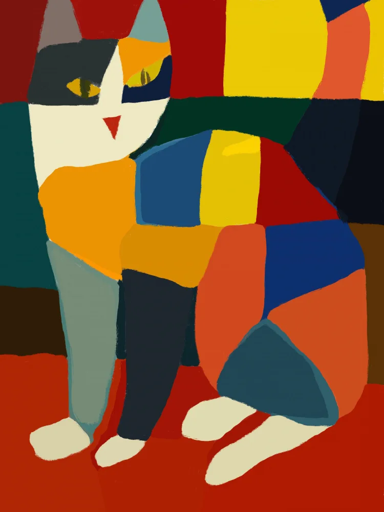 Dean, Little: Pixel-Katzenporträt