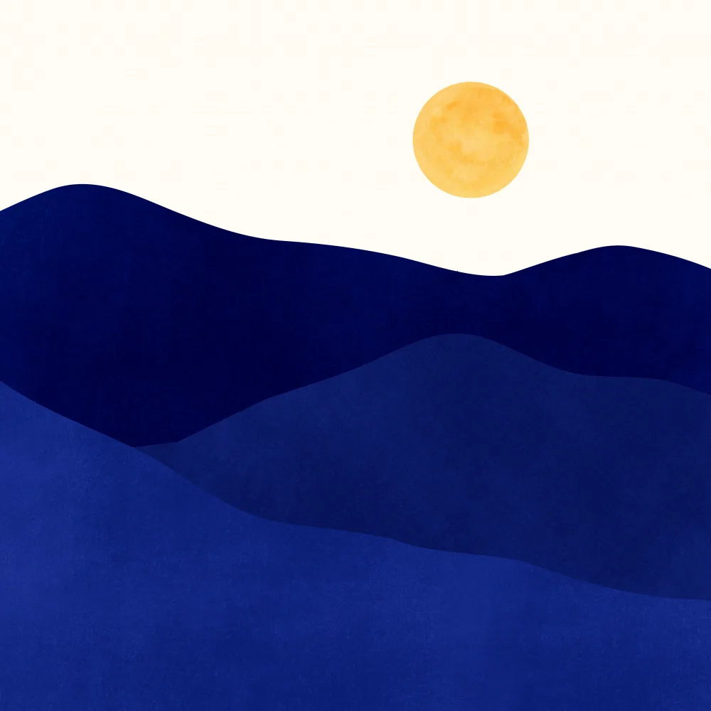 Gallagher, Kristian: Paisaje de montaña índigo.png