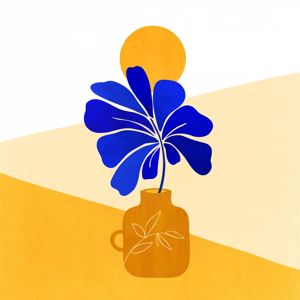 Gallagher, Kristian: Blue Leaf Sq