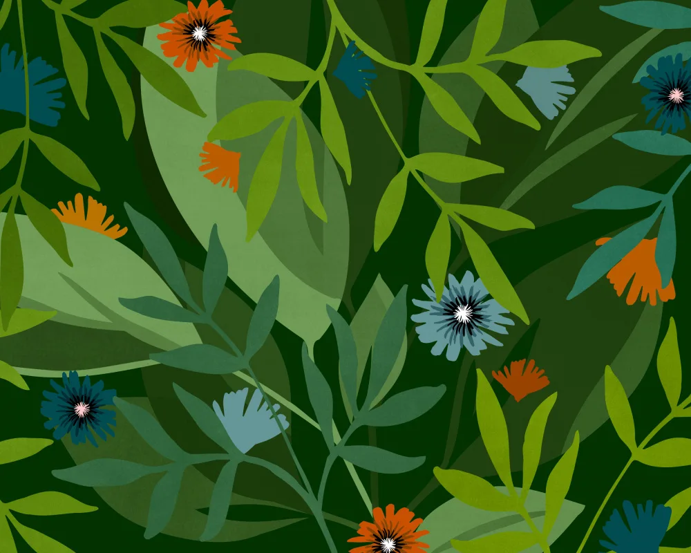 Gallagher, Kristian: Floral tropical oscuro