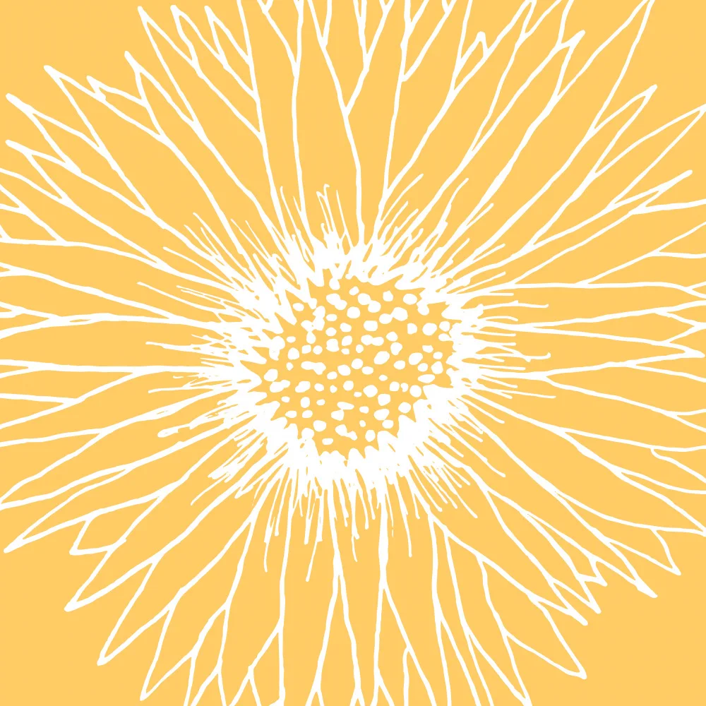 Gallagher, Kristian: Line Art Sunflower