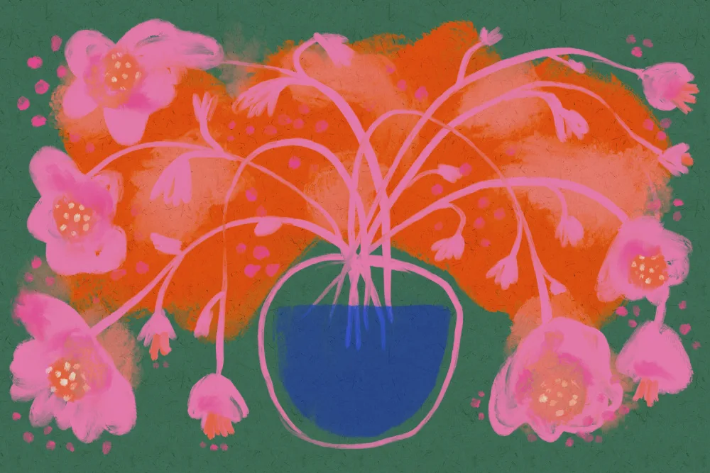 Treechild: Rosa Blumenstrauß