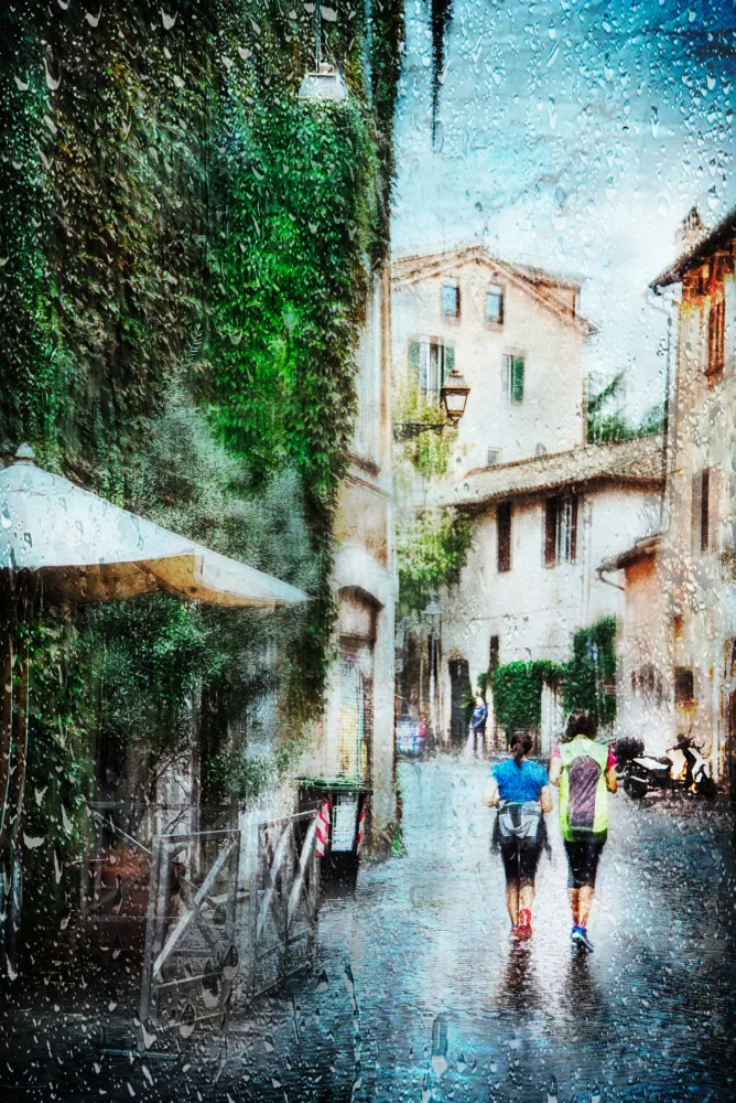 Quaglia, Nicodemo: Running in the alley after the rain