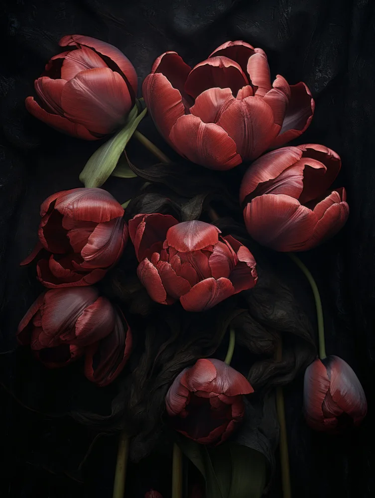 Paksoylu, Bilge: Red Tulips 1