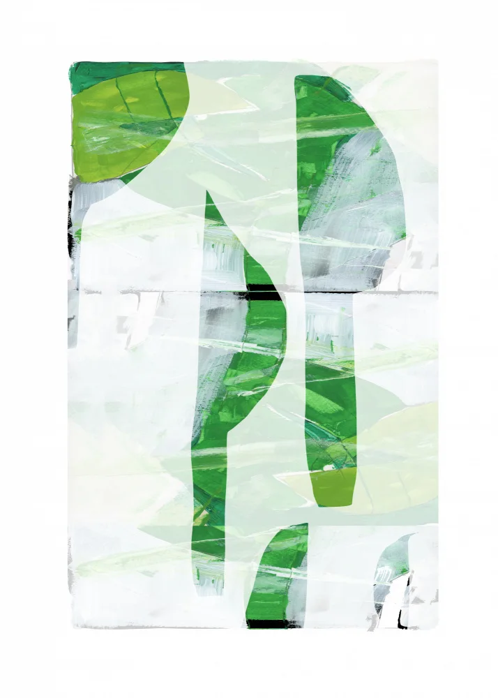 cartissi: Verde Lima Negro Abstracto No1