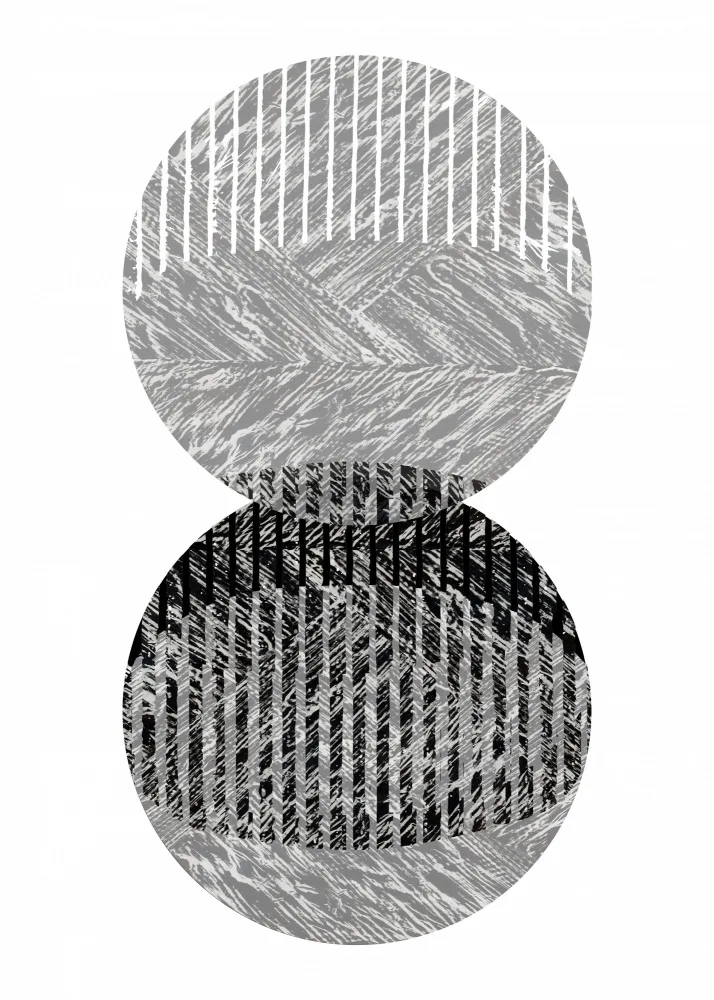 cartissi: Negro Gris Puntos Bauhaus No1
