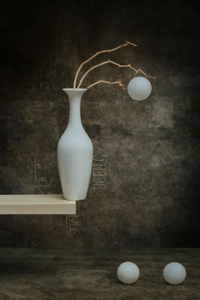 Barkow, Brig: White vase 3