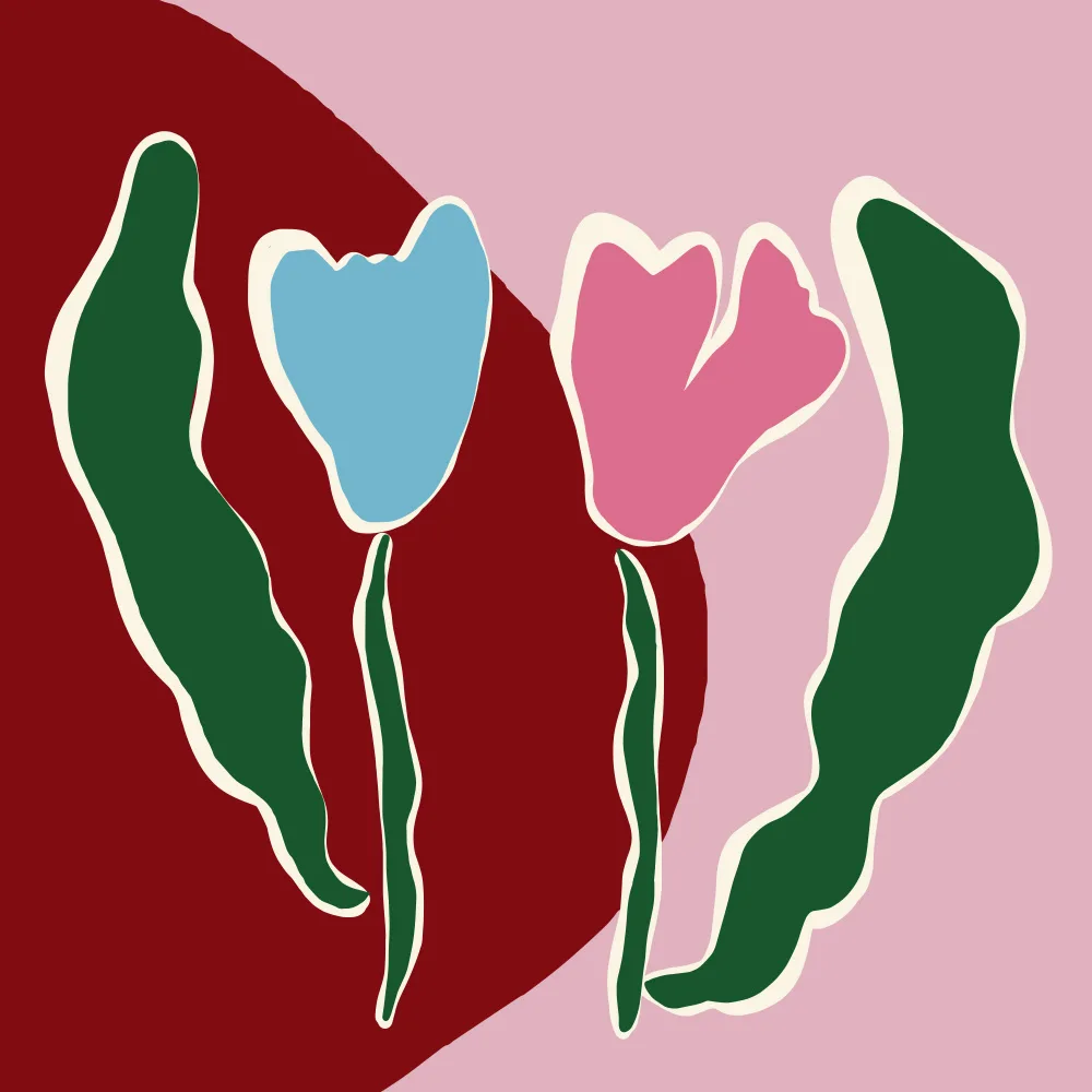 Studio, Art Miho: Retro minimal flower IV