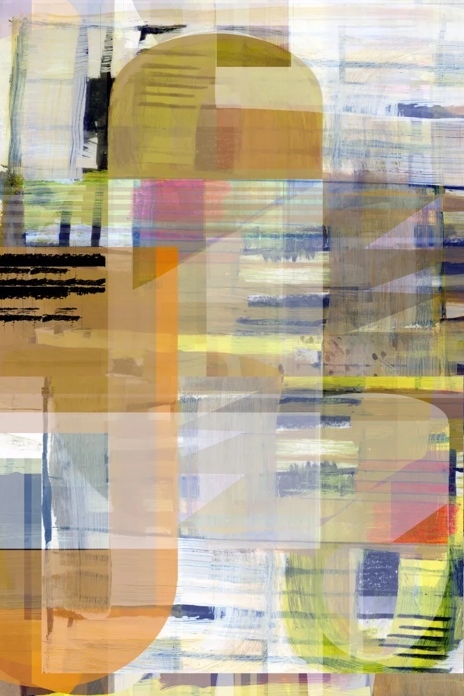 cartissi: Abstrait Ocre Jaune No4