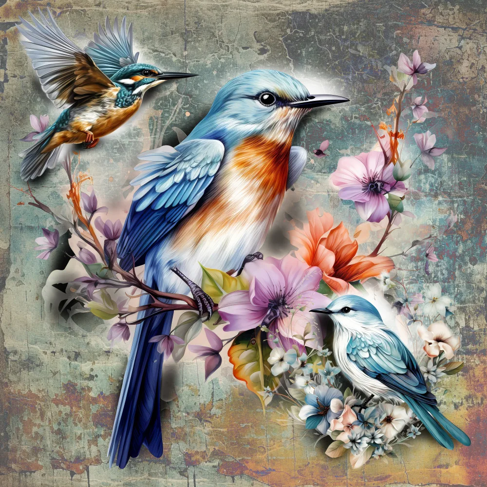 Kulik, Rafal: Pájaro y flores 1