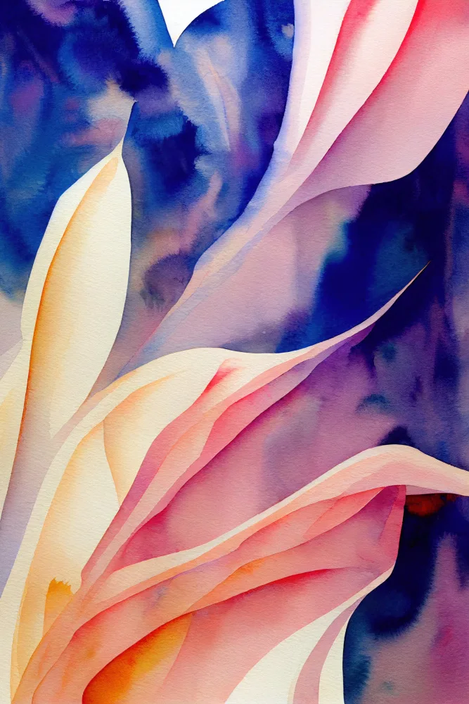 Mauro: Acuarela abstracta inspirada en la naturaleza (día 64)
