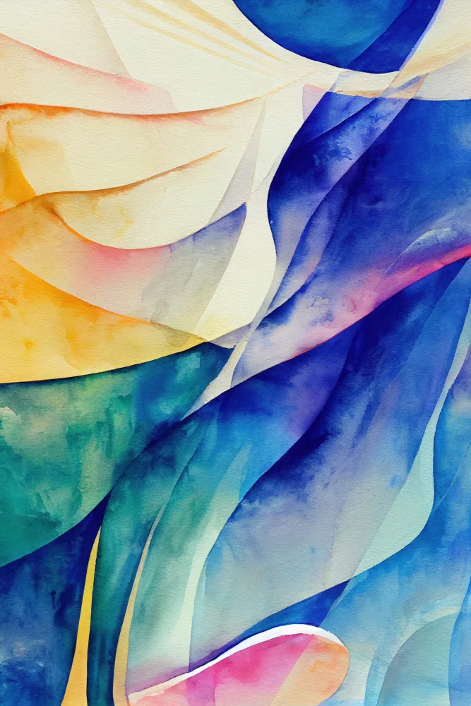 Mauro: Acuarela abstracta inspirada en la naturaleza (día 69)
