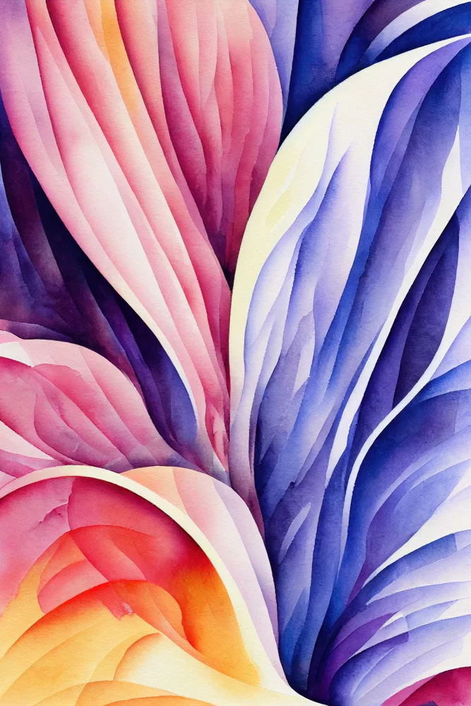 Mauro: Acuarela abstracta inspirada en la naturaleza (día 71)