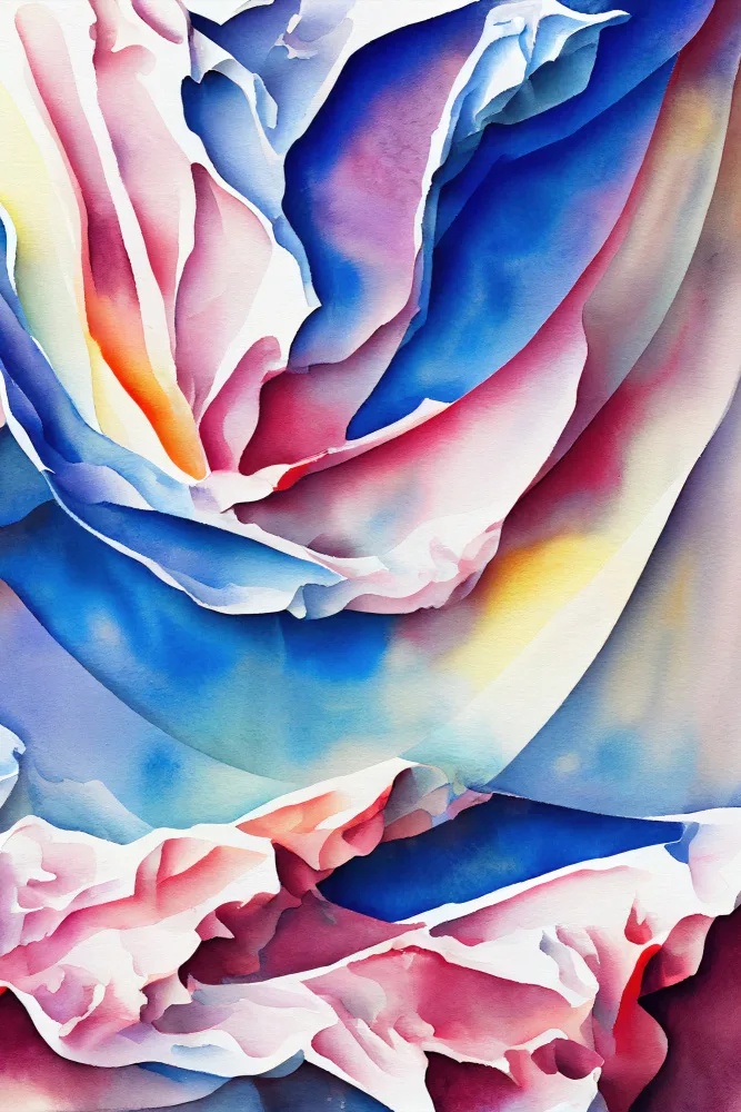 Mauro: Acuarela abstracta inspirada en la naturaleza (96)