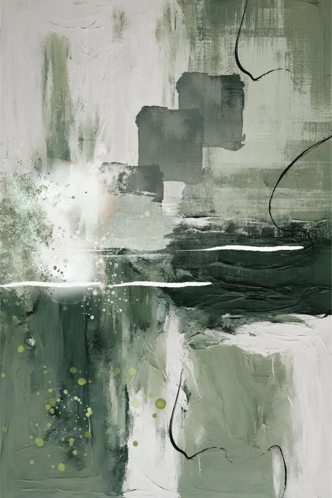 Moss, Ann Sally: Lienzo Verdes 1