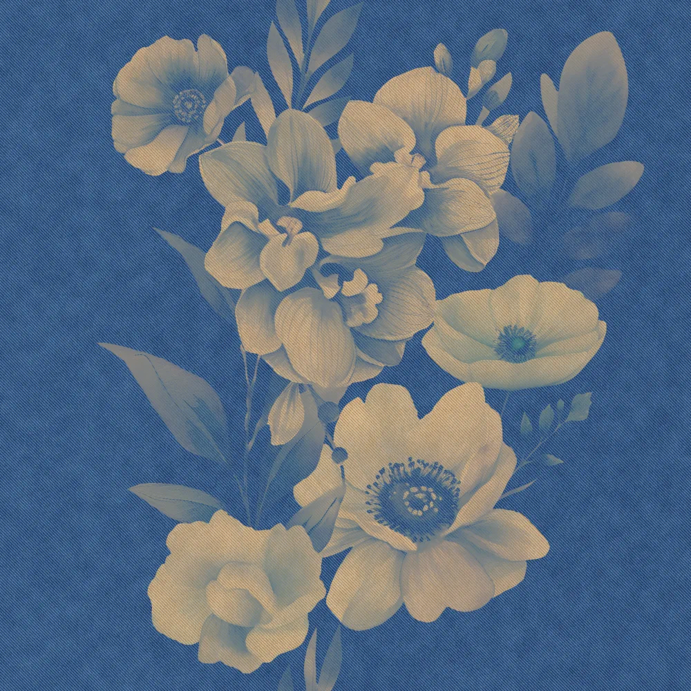 Paksoylu, Bilge: Denim Floral 4 2