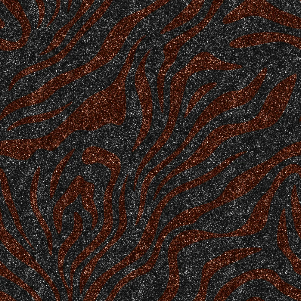 Paksoylu, Bilge: Silver Bronze Glitter Zebra