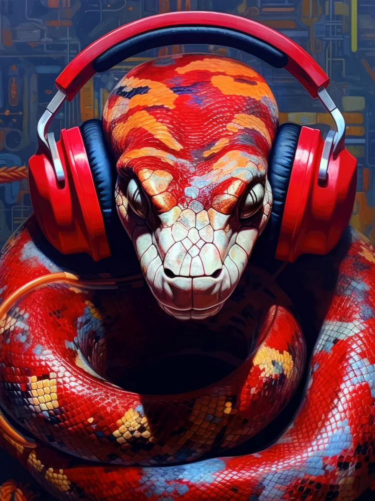 Jaszke, Justyna: Serpiente Con Auriculares animal