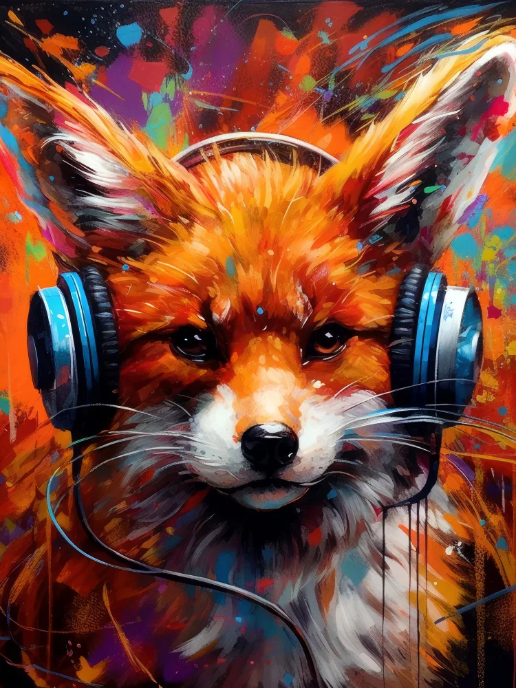 Jaszke, Justyna: Zorro con auriculares animal