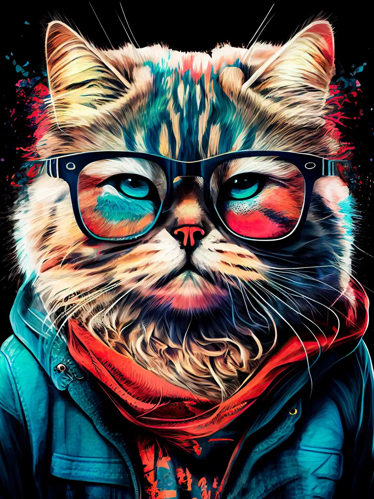 Jaszke, Justyna: Arte animal gato hipster