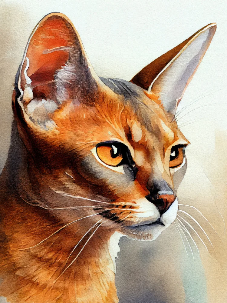Jaszke, Justyna: Gato acuarela pintura animal