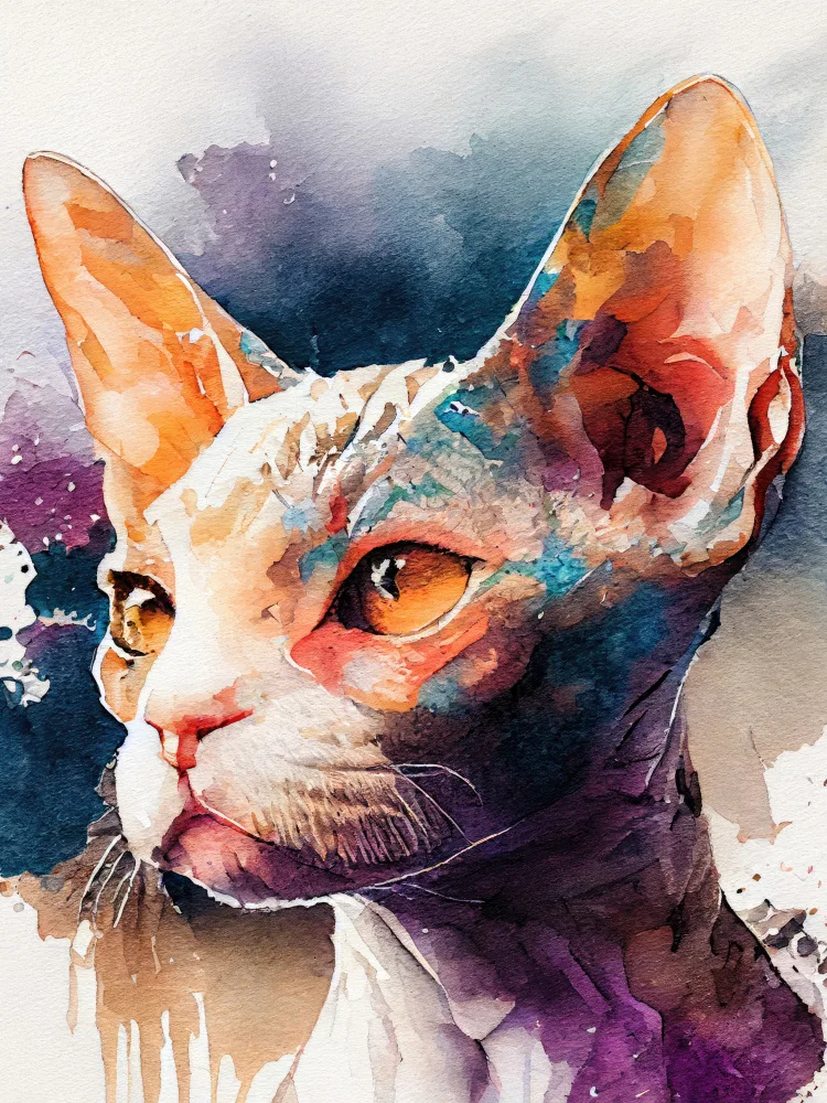 Jaszke, Justyna: Gato acuarela pintura animal