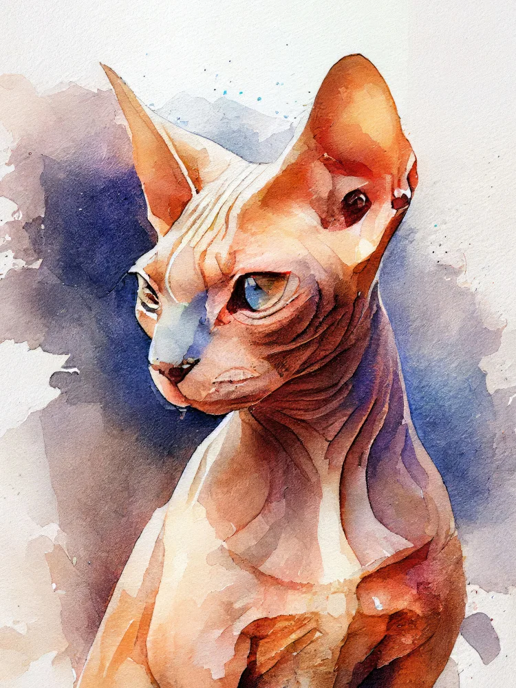 Jaszke, Justyna: Gato acuarela pintura animal