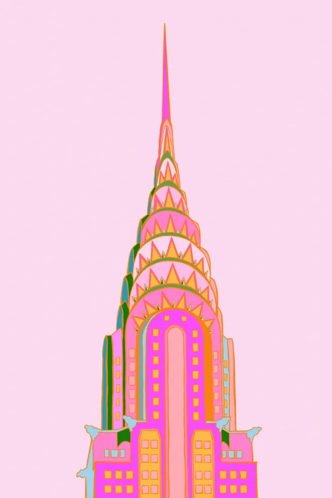 (Audra), Vacationer Vibrant: Gratte-ciel de New York (Fraise Menthe)