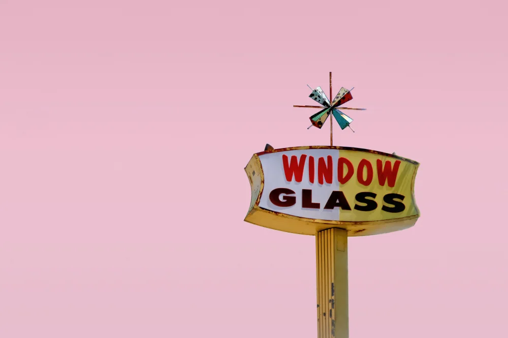 Windeknecht, Tom: Letrero Vintage Starburst rosa atómico