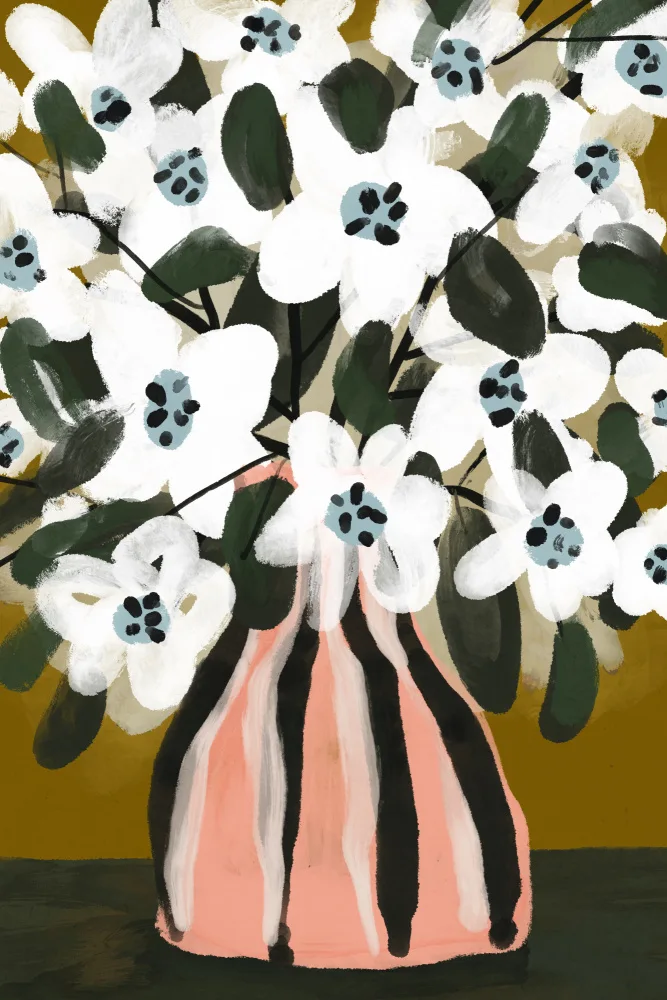 Treechild: Impresión de flores en colores pastel nº 9