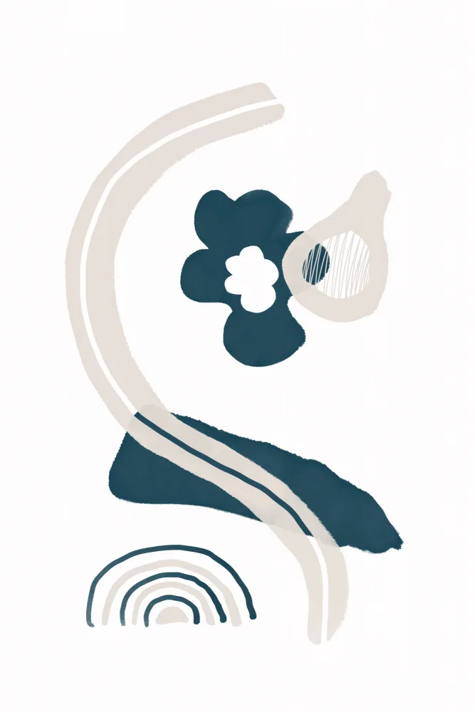 Viola, Melanie: Formas abstractas de tinta no. 8 - Despertar de primavera