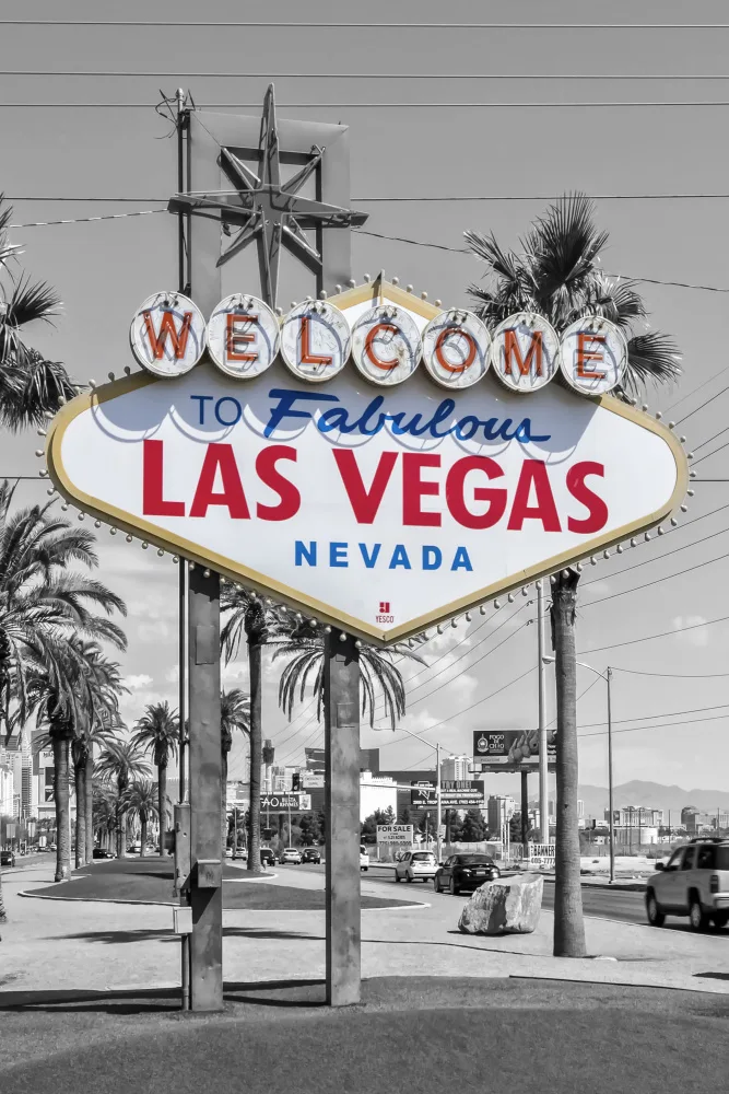 Viola, Melanie: LAS VEGAS Sign - colorkey