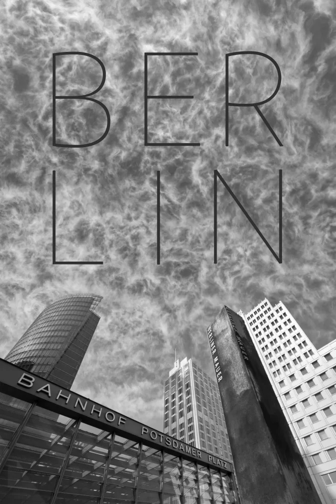 Viola, Melanie: BERLÍN Potsdamer Platz | Text a Skyline