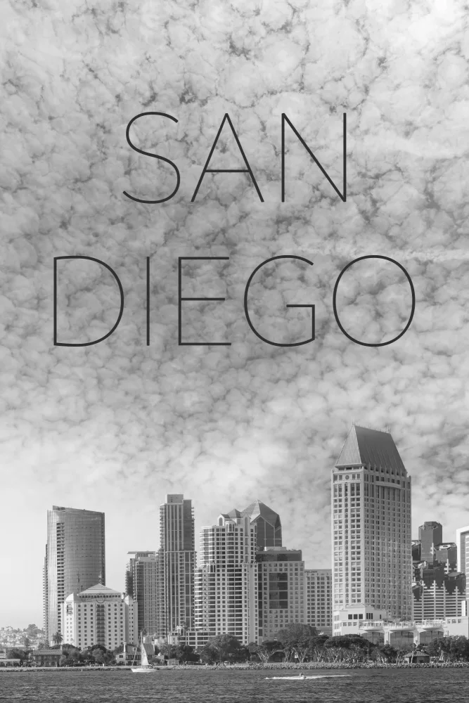 Viola, Melanie: SAN DIEGO Skyline | Text