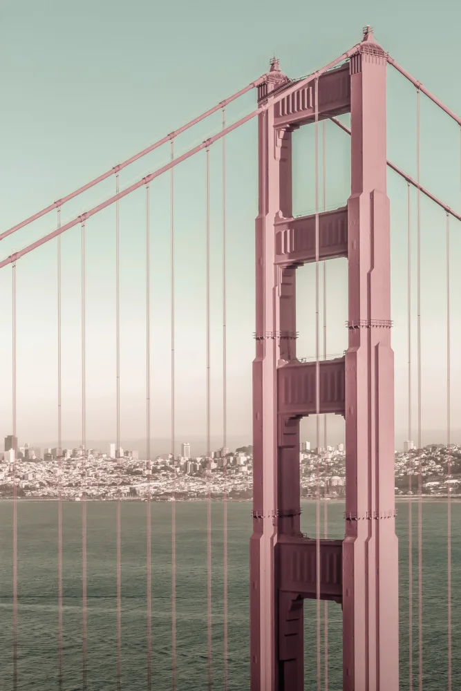 Viola, Melanie: Ponte Golden Gate di SAN FRANCISCO | stile vintage urbano